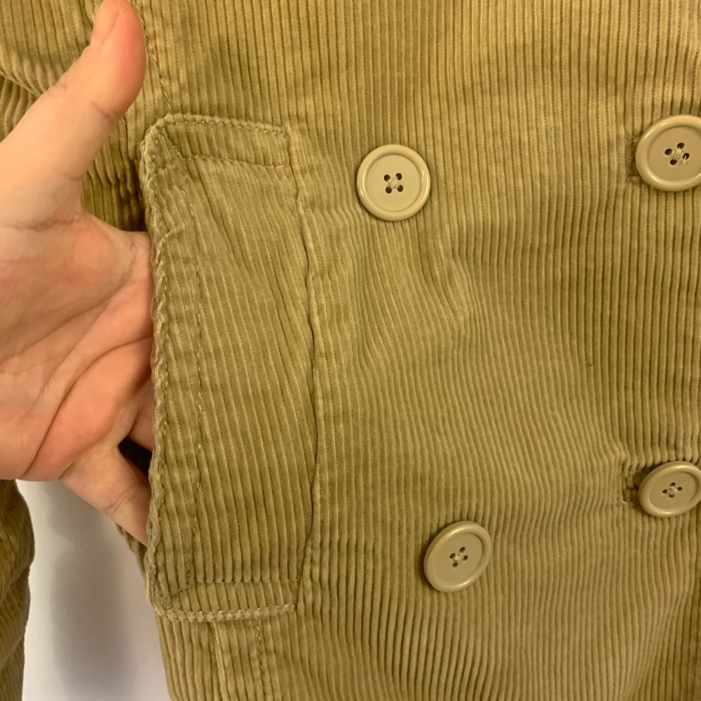 GAP Pea Coat Double Breasted Corduroy Jacket S - Picture 2 of 6